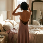 Backless Criss-Cross Midi Dress with a Sleek Side Split lifestyle photo