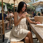 Levanzo Shoulder-Tie Mini Dress lifestyle photo