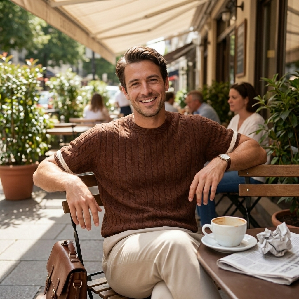 Calverton Cozy Knit Crewneck lifestyle photo