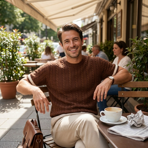 Calverton Cozy Knit Crewneck lifestyle photo