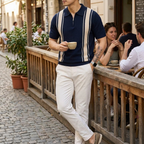Portello Zip Polo Shirt lifestyle photo