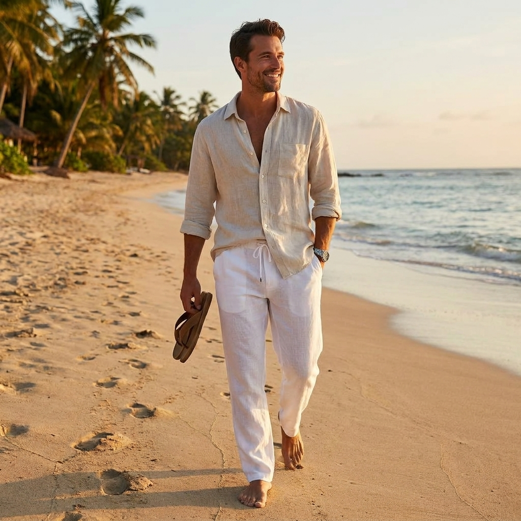 Eligio Linen Trousers lifestyle photo