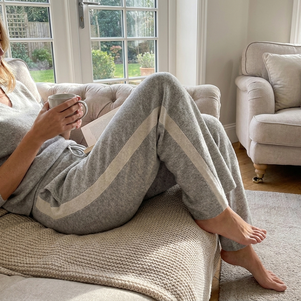 Premium Wool Knit Straight-Leg Pant lifestyle photo