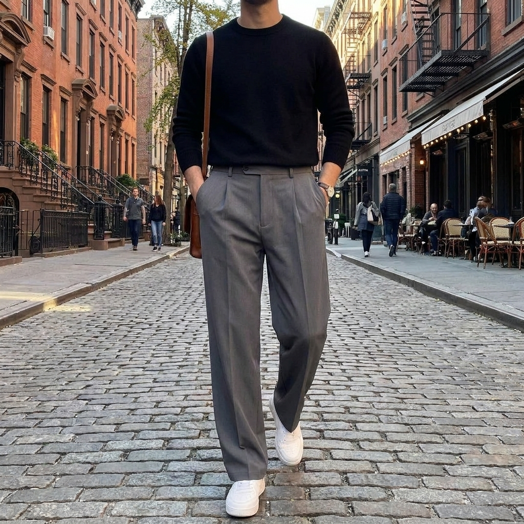 Heritage Wool Pleated Pants lifestyle photo