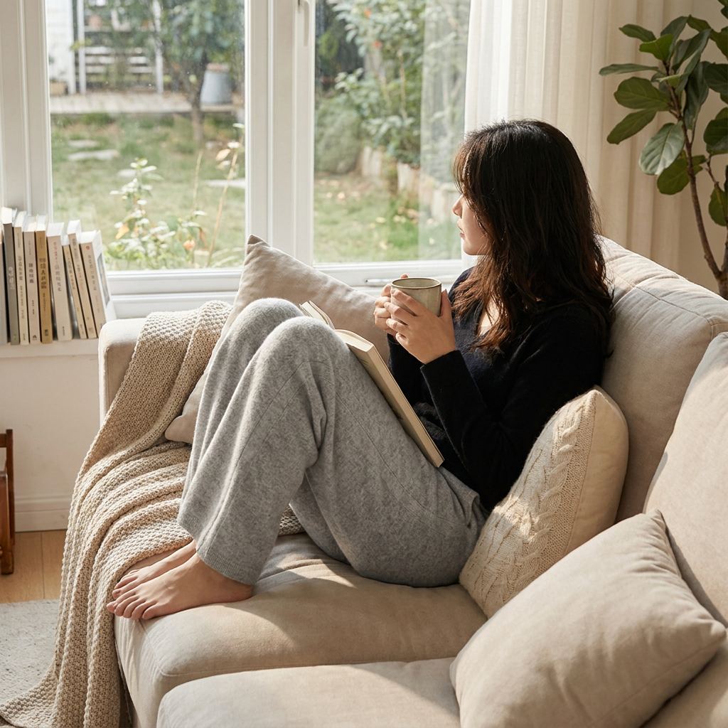 Heather Maison Luxurious Wool Trousers lifestyle photo