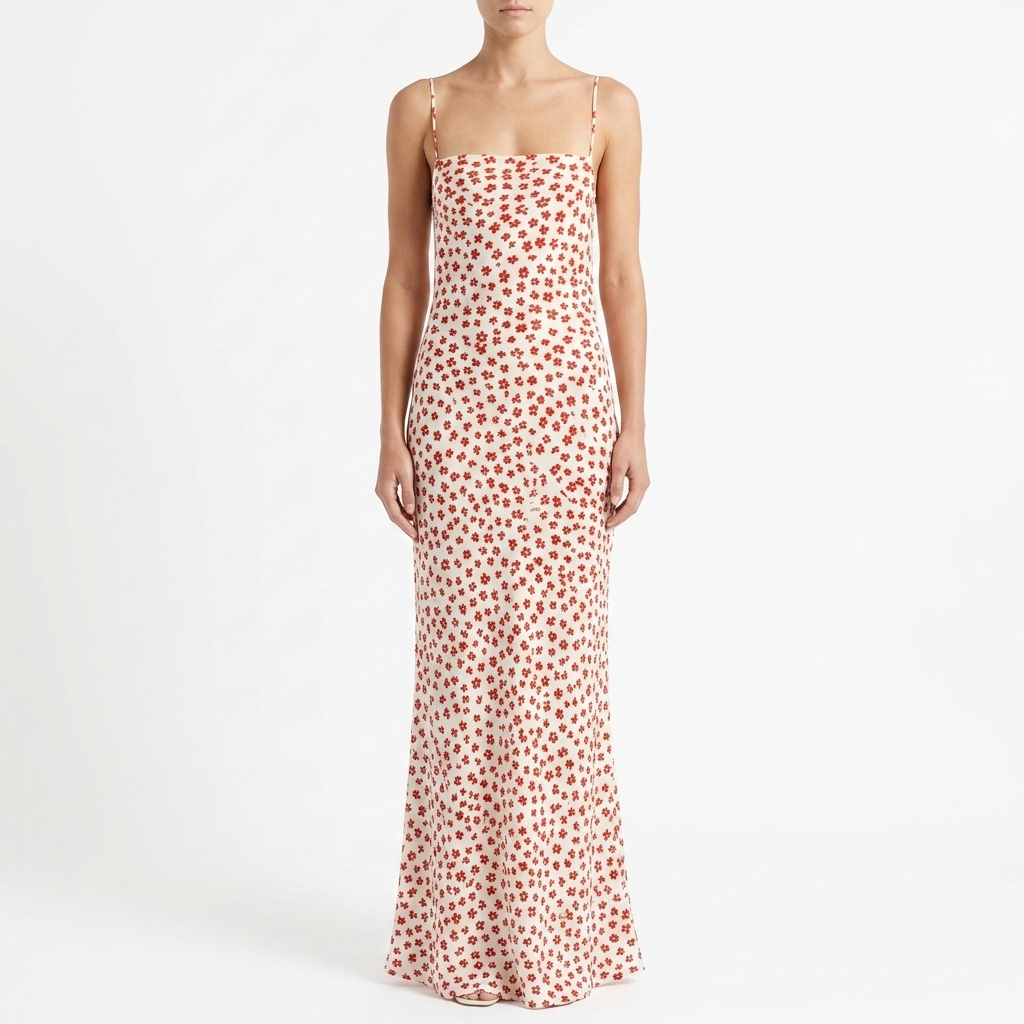 Floral-Print Strappy Sundress with Crisscross Detailing catalog photo