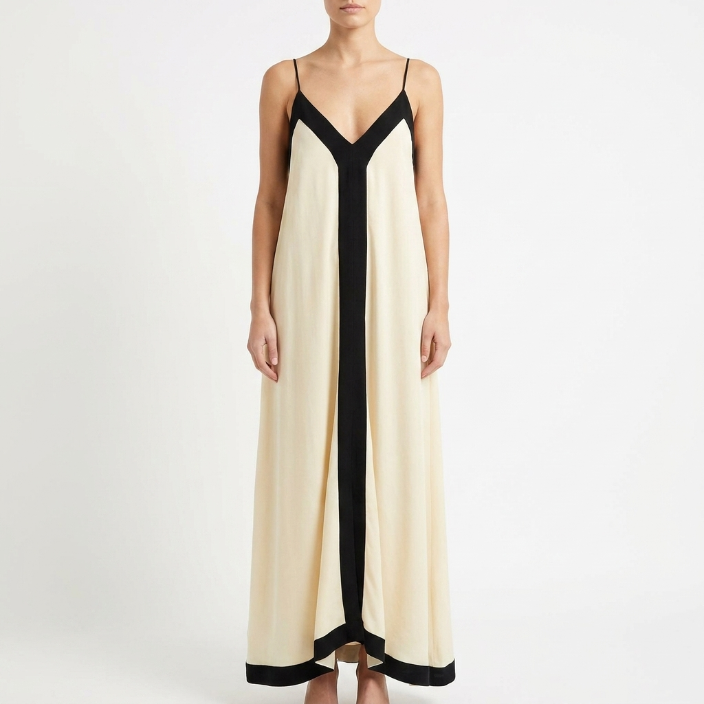 Sicily-Inspired Old Money Aesthetic Slip Dress catalog photo