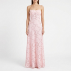 Rosalia Semi-Sheer Floral Mesh Maxi Dress catalog photo