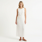 Breathable Cotton & Linen Sleeveless Maxi Dress catalog photo