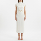 Cap-Sleeve Cutout Midi Dress catalog photo