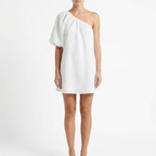 Aegean Cotton-Linen One-Sleeve Short Dress catalog photo