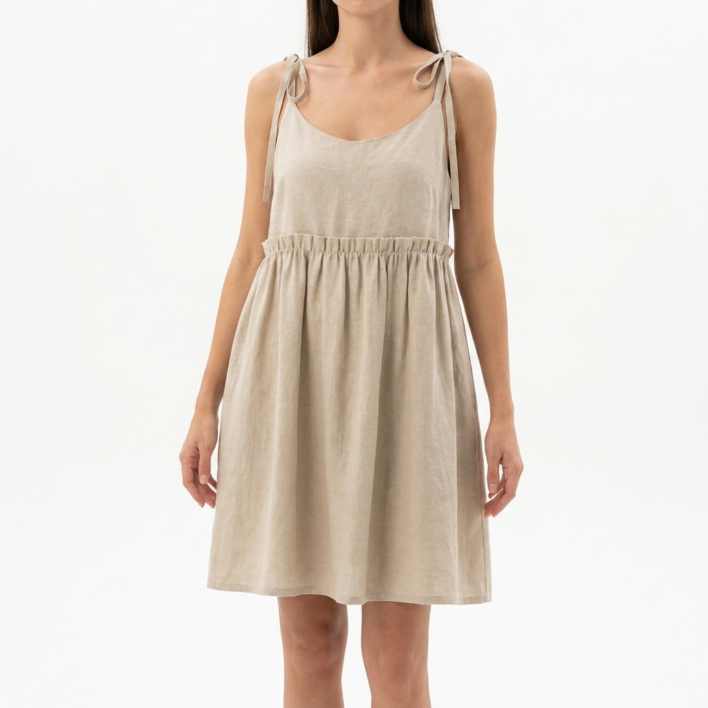 Levanzo Shoulder-Tie Mini Dress catalog photo