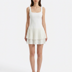 Elegant Square-Neck Pleated Dress catalog photo