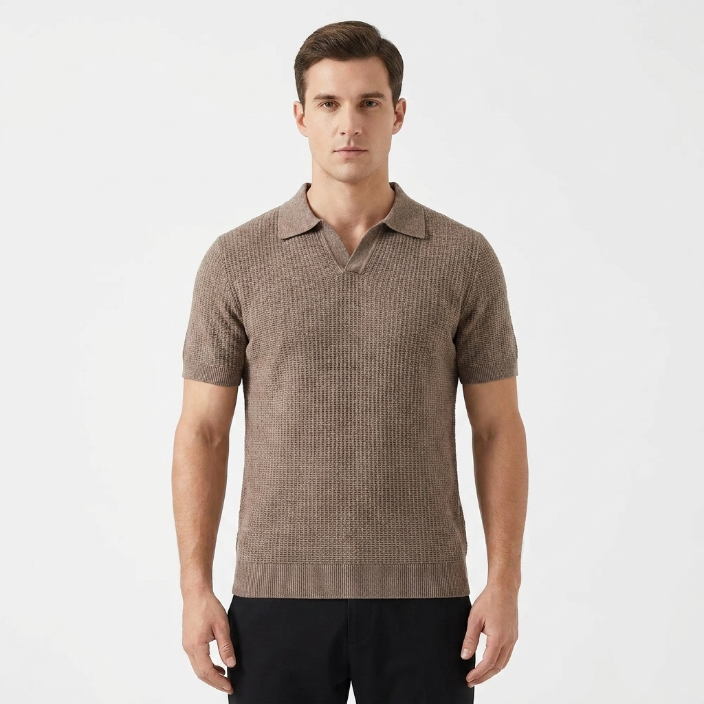 Alden Knit Polo Shirt catalog photo