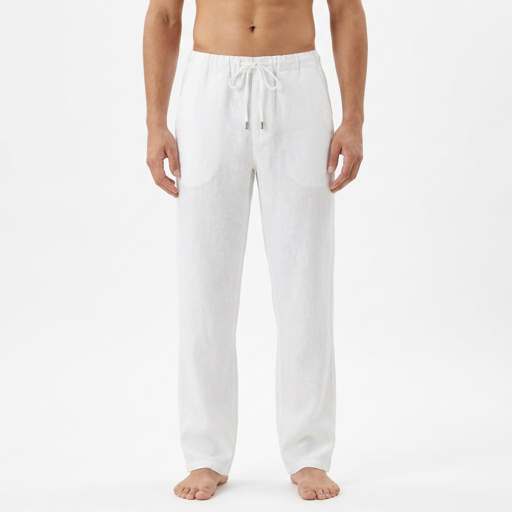 Eligio Linen Trousers - Lightweight, Breathable Linen Pants for Everyday Wear catalog photo