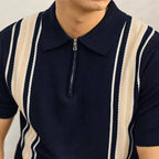 Portello Zip Polo Shirt - Sleek, Smart-Casual Polo with Zip Detail